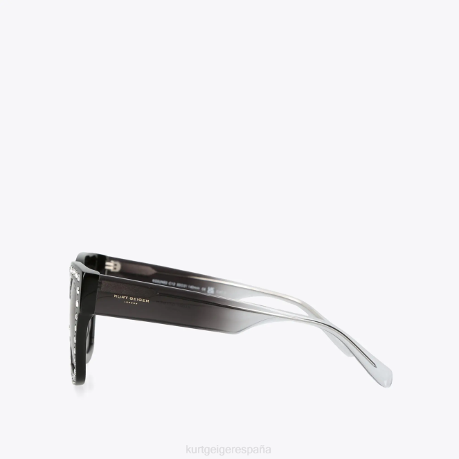Kurt Geiger mujer gafas de sol joya de londres 2LPR478 | accesorios negro otro